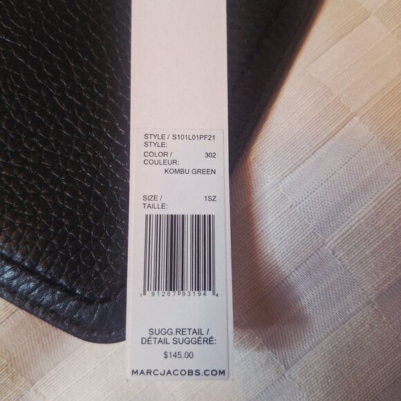 Marc Jacobs Green Wristlet Pebble Leather - Picture 3 of 5